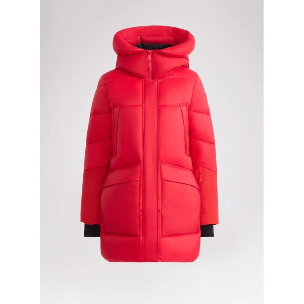 Pajar Heirani Mid-Length Parka Puffer – Current Red – Women’s Size Large – NWT